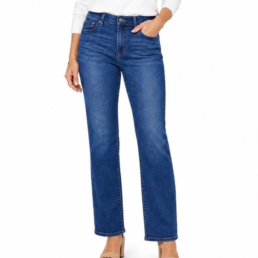 Lauren Ralph Lauren‎ Medium Wash Straight Leg Stretch Jeans Blue Size 12